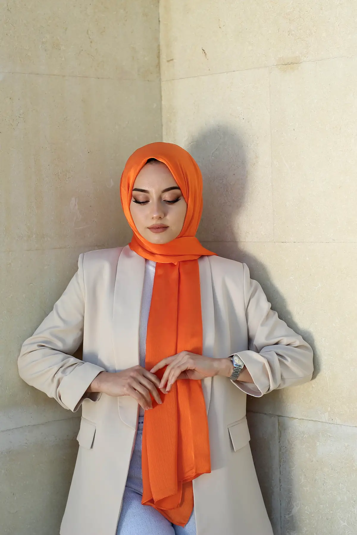 TURUNCU JANJANLI ŞİFON