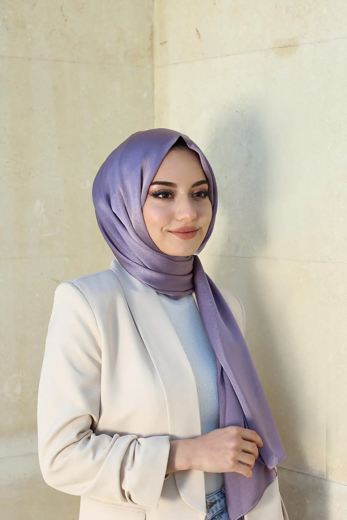 LİLA JANJANLI ŞİFON