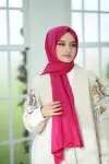 fuşya-pamuk şal