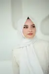 vanilya-pamuk şal